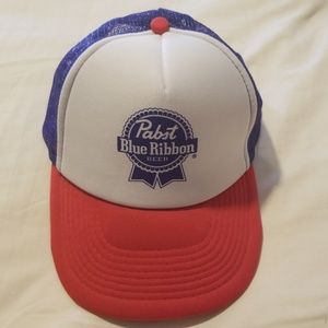 Pabst blue ribbon trucker hat